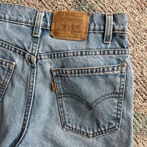 ⭐️Vintage Orange Tab 550 Levi’s Jeans size 26x27
